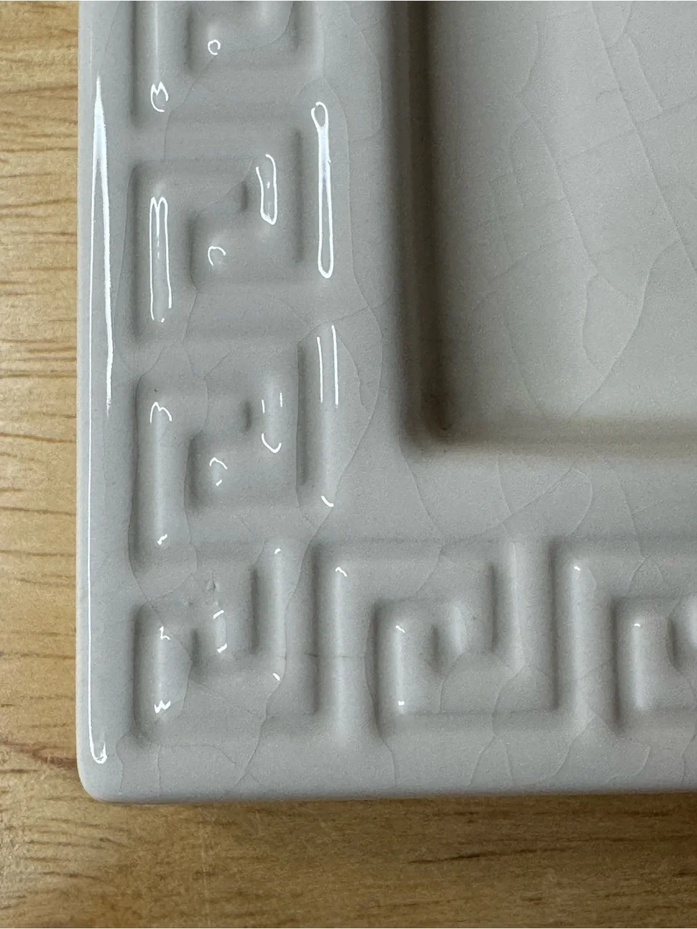 Jonathan Adler Happy Home Greek Key Ceramic Tray